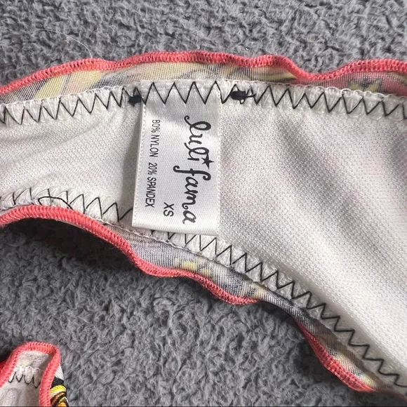 New Luli Fama Printed Swim Bottoms Bikini Bathing Suit Swimsuit - Picture 3 of 4